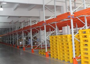 Push Back Racking System in Warehouse