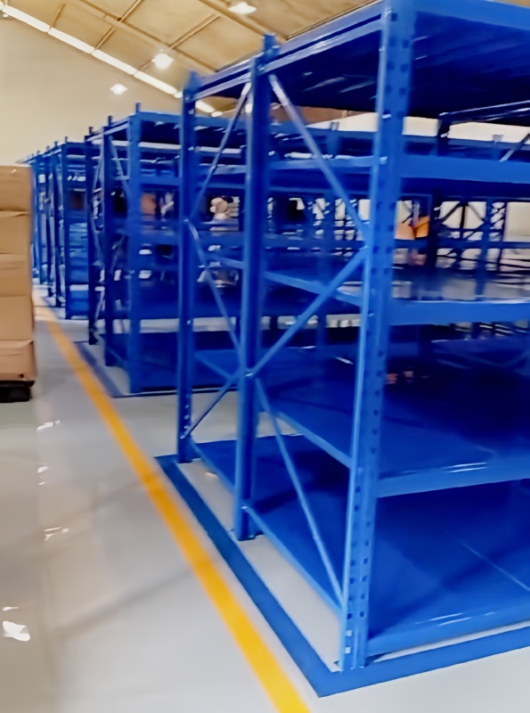 RAK BESI SUSUN GUDANG PABRIK MEDIUM DUTY ZA-500, UKURAN 150x100x200 CM, WARNA FULL BIRU (Projec PLN) | RAJA RAK INDONESIA | Rakgudangheavyduty.com