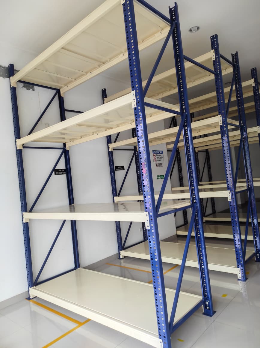 Rak Besi Gudang Pabrik Heavy Duty Kapasitas 1 Ton/Level Ukuran 230x90x350 cm di PIK (Pantai Indah Kapuk) - Jakarta Utara oleh Tim RAJA RAK GUDANG | Rakgudangheavyduty.com, Rakbesigudang,id & Rajarakbesi.id